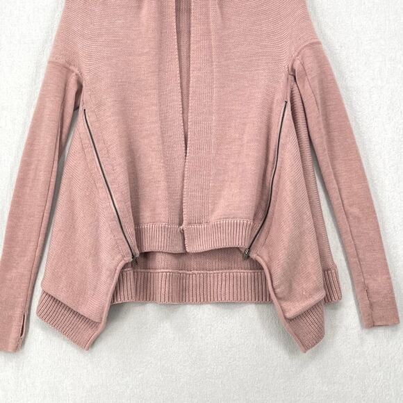 LULULEMON Wrap It Up Sweater Womens XS Pink Merino Wool Cardigan Athletic - Picture 8 of 16